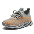 thumbnail image 1 of kkdom Boys Girls Running Walking Sneakers Shoes Comfort Lightweight Breathable Athletic Tennis Orange 7 Toddler, 1 of 7