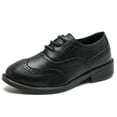 thumbnail image 1 of kkdom Boys Oxfords Shoes Flats School Uniform Dress Shoes Black 3.5 Little Kid, 1 of 6