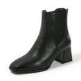 thumbnail image 1 of kkdom Chelsea Boots For Women Rain Boots Waterproof Lightweight Ankle Boots Winter Shoes Black Size 7, 1 of 8
