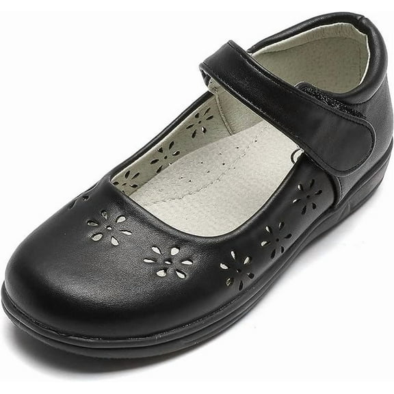 kkdom Girls Dress Shoes Mary Jane Shoes for Girl Ballet Flats Back to School Princess Wedding Shoes Size 9.5 Toddler
