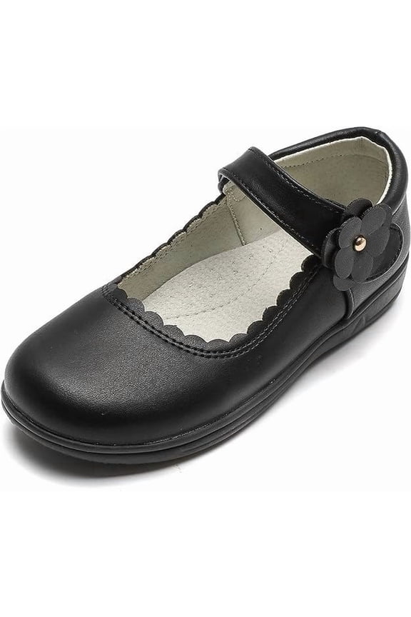 Girls Dress Shoes Mary Jane Shoes for Girl Ballet Flats Back to School Princess Wedding Shoes Size 2 Little Kid