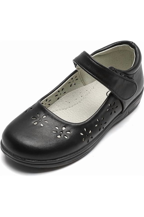 Girls Dress Shoes Mary Jane Shoes for Girl Ballet Flats Back to School Princess Wedding Shoes Size 4 Big Kid