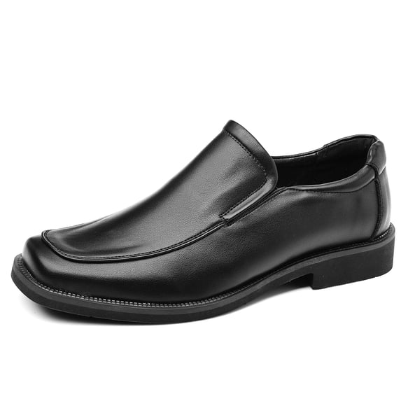 kkdom Men Dress Shoes Formal Oxfords Leather Shoes Wedding Business Black Size 9.5