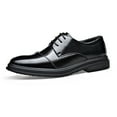 thumbnail image 1 of kkdom Men Dress Shoes Oxford Shoes Classic Lace up Formal Dress Oxfords Shoes Black Size 6, 1 of 8