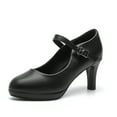 thumbnail image 1 of kkdom Women Mary Jane High Heels Platform Dress Shoes Pump Black Size 5, 1 of 7