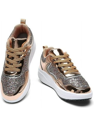 Womens Sneakers in Womens Shoes | Gold - Walmart.com