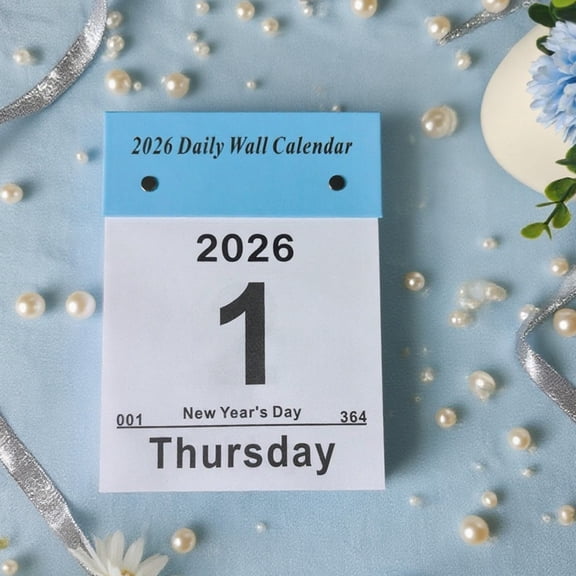 kladzum 2026 Wall Calendar Hanging Calendar 365 Days Tear the Calendar by Hand, Home Memo Calendar Versatile Note Calendar for Reminders, Tasks, and Notebooks