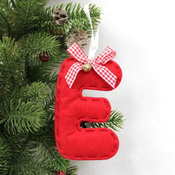 kladzum 26 Letters Christmas Hanging Ornaments Cute Christmas Tree Ornaments, Personalized Christmas Tree Decorations Pendant Soft Cozy Xmas Tree Hanging Home Room Decor, Holiday Gifts