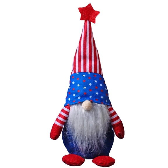 kladzum 4th of July Decorations Memorial Day Gnomes Decorations Independence Day Faceless Doll Dwarf Gnome Doll Gift Fourth of July Table Ornament for Home Office Indoor Decor Party Supplies