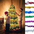 thumbnail image 1 of kladzum 78.74in Christmas Ribbon Colorful Pinstripe Ribbon Garland Plastic Wool Pinstripe Pull Flower Wedding Party Supplies for Halloween Thanksgiving Day Fall Christmas Tree Hanging Garland Decor, 1 of 7