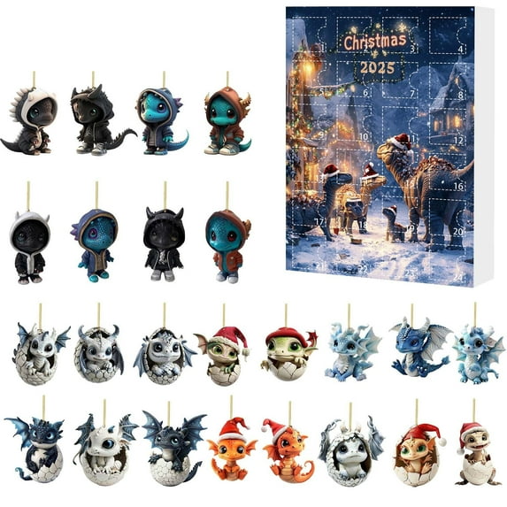 kladzum Advent Calendar 2025 Christmas 24 Days Calendar Surprises Gifts Calendar Acrylic Christmas Decorations Advent Calendars Holiday Countdown Party Gift