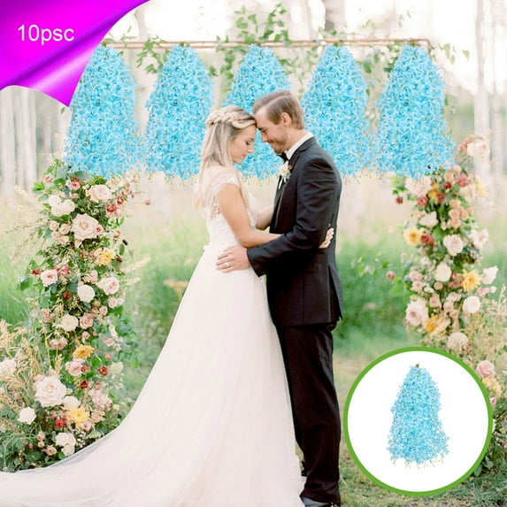 kladzum Artificial Flowers Lilac Flower Ceiling Flower Vines Strings Wedding Decorative Flowers Fake Hanging Plants Suitable for Wedding Home Office Arch Decoration