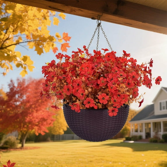 kladzum Artificial Flowers for Outdoor, Fall Decor Fake Plastic Flowers Faux Plants for Indoor Outside Garden Porch Window Box Home Wedding Decorations