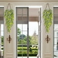 thumbnail image 1 of kladzum Artificial Hanging Plants, Fake Flowers Plastic Wrapping Plants Vines for Bedroom Wall House Room Indoor Outdoor Spring Decorations, 1 of 9