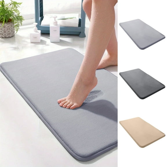 kladzum Bathroom Rugs Non-Slip Bath Mat, Washable Soft Shower Mat, Bath Mats for Bathroom Floor & Tub Bath Rugs, Thick Water Absorbent Microfiber Shower Rugs