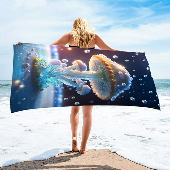 kladzum Beach Towel Microfiber Beach Towel Super Lightweight Colorful Bath Towel Sandproof Beach Blanket Multi-Purpose Towel for Travel Swimming Pool 30x60 Inch Summer Savings Clearance!