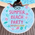 thumbnail image 1 of kladzum Beach Towel Round Microfiber Beach Towel Super Sandproof Beach Blanket Multi Purpose Towel for Travel Swimming Pool Camping Summer Savings Clearance!, 1 of 9