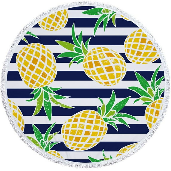 kladzum Beach Towel Round Printed Microfiber Beach Towel Super Lightweight Colorful Bath Towel Sandproof Beach Blanket Beach Mat Multi-Purpose Towel for Travel Swimming Pool