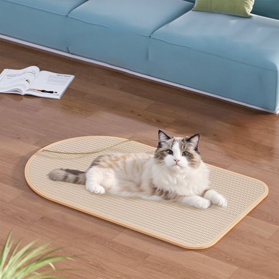kladzum Cats Scratch Pad Cats Sisal Defend Cats Mat Sofa Protection Pad Cats Scratching Board Wall Sticker Wall Toy Can Be Used As A Cats Mattress, Cats Toy
