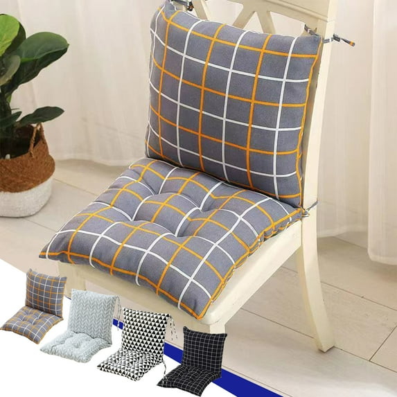 kladzum Checkered Seat Cushion Casual Outdoor Chair Cushions Tufted Corduroy Floor Cushion Soft Thicken Office Chair Cushions for Outdoor Patio Indoor Furniture