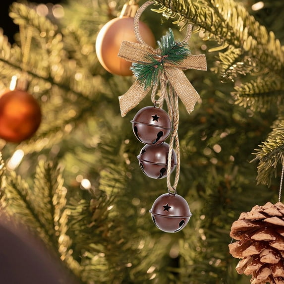 kladzum Christmas Bell Christmas Decoration Christmas Bells Christmas Tree Pendants Wall Hanging Door Hanging Ceiling Decoration Holiday Scene Decoration Bells Arrangement Christmas Tree Ornaments