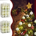 thumbnail image 1 of kladzum Christmas Decorations Christmas Balls Electroplated Balls Shaped Painted Christmas Decorations Ornaments Hanging Decorations Hangings Christmas Ornaments, 1 of 7