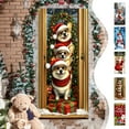 thumbnail image 1 of kladzum Christmas Decorations Christmas Door Cover 35x71 Inches, Xmas Decorative Pattern Door Curtain Exquisite Christmas Door Covers for Front Door, Windows, Wall, Holiday Party Decor, 1 of 7