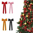 thumbnail image 1 of kladzum Christmas Decorations Indoor, 5x10" Large Velvet Bows for Christmas Tree, Christmas Bows, Outdoor Xmas Decorations Home Wreath Garland Stairs Railing Fireplace Front Door Supplies, 1 of 7