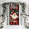thumbnail image 1 of Christmas Door Cover 6.7x3 Ft Xmas Background Door Curtain Exquisite Printed Door Covers Hanging Fabric Winter Holiday Decor Gifts, 1 of 6