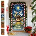 thumbnail image 1 of Christmas Door Cover Flag Exquisite Doorway Decorative Christmas Background Door Curtain, Christmas Door Decorations Covers for Holiday Party Decor, 1 of 7