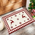 thumbnail image 1 of kladzum Christmas Doormat Velvet Rugs 23.6"x15.7" Nonslip Foot Mat Christmas Tree Decoration Door Mat Small Carpet Living Room Bedroom Bathroom Floor Mats, Xmas Holiday Decor, 1 of 6