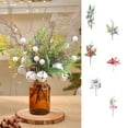 thumbnail image 1 of kladzum Christmas Flowers Simulation Berry Cuttings Fake Plants Artificial Pinecone Cuttings Flowers Scene Arrangement Christmas Decorations for Indoor, Outdoor, Livion Room, Yard, 1 of 8