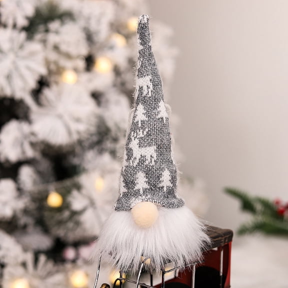 kladzum Christmas Gnomes Christmas Decorations Christmas Glowing Faceless Old Man Pendant Christmas Tree Decoration Props