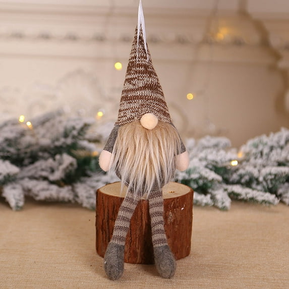 kladzum Christmas Gnomes Christmas Tree Decorations Christmas Decorations Sitting Posture Forest Doll Doll Christmas Tree Pendant Doll Pendant