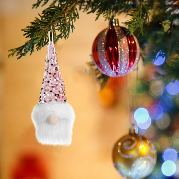 kladzum Christmas Gnomes Christmas Decorations New Knitting Sequin Fabric Art Faceless Old Man Luminous Doll Christmas Decoration Luminous Ornament Old Man
