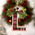 thumbnail image 1 of kladzum Christmas Letters Pendant 7.4" Wooden Christmas Tree Ornaments Sturdy Christmas Hanging Ornaments Personalized Christmas Decorations Holiday Party Gifts Home Room Decor, 1 of 7