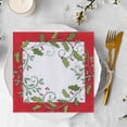 thumbnail image 1 of kladzum Christmas Paper Napkins Disposable Painted Napkins Festive Decorative Paper Napkins Suitable for Christmas Table Decorations Birthdays Party Supplies 6.5x6.5 Inches, 1 of 6