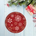 thumbnail image 1 of kladzum Christmas Plates 20pcs Snowflakes Red Christmas New Year Theme Party Tableware Set Disposable Decorative Tableware Paper Set Dinnerware & Accessories, 1 of 5