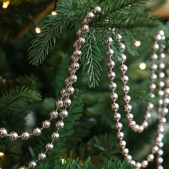 kladzum Christmas Tree Garland Decoration, Plastic Beads Transparent Beads Christmas Tree Ornaments Christmas Decoration Pendant Scene Interior Decoration Layout, Christmas Ornaments