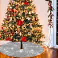 thumbnail image 1 of kladzum Christmas Tree Skirt 24 Inch Sequin Velvet Tree Skirts Vintage Xmas Tree Skirt Cover for Chirstmas Party Decor Glitter Christmas Tree Skirt for Home Holiday, Christmas Tree Mat, 1 of 9