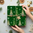 thumbnail image 1 of kladzum Christmas Wrapping Paper 28"x20" Christmas Tree Snowflake Decorative Print Wrapping Paper Rolls, Gifts Packing Paper for Holiday Birthday Wedding Party Decor Presents, 1 of 6