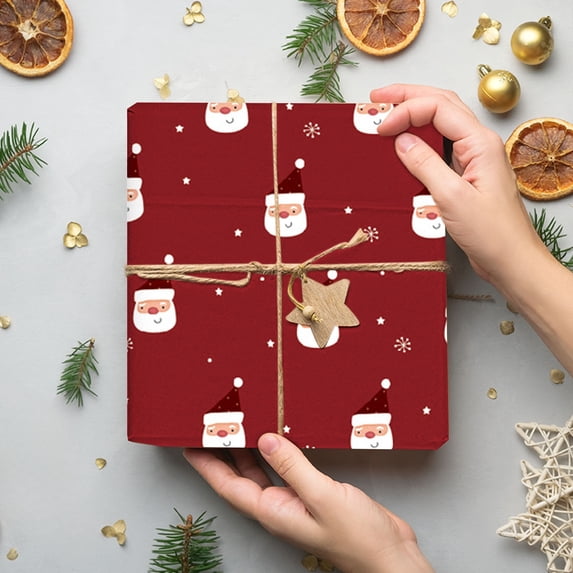 kladzum Christmas Wrapping Paper 28"x20" Christmas Tree Snowflake Decorative Print Wrapping Paper Rolls, Gifts Packing Paper for Holiday Birthday Wedding Party Decor Presents