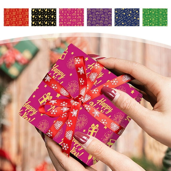 kladzum Christmas Wrapping Paper Rolls Holiday Gift Wrap Paper Decorative Gift Wrapping Paper Party Gathering Handmade DIY Gift Box Wrapping Paper
