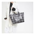 thumbnail image 1 of kladzum Classic Plaid Tote Bag for Women Waterproof Print Tote Bag Multi-purpose Handbags Trendy Women's Crossbody Bags for Shopping, Work, Daily, Travel, Gifts for Women Mom, 1 of 8