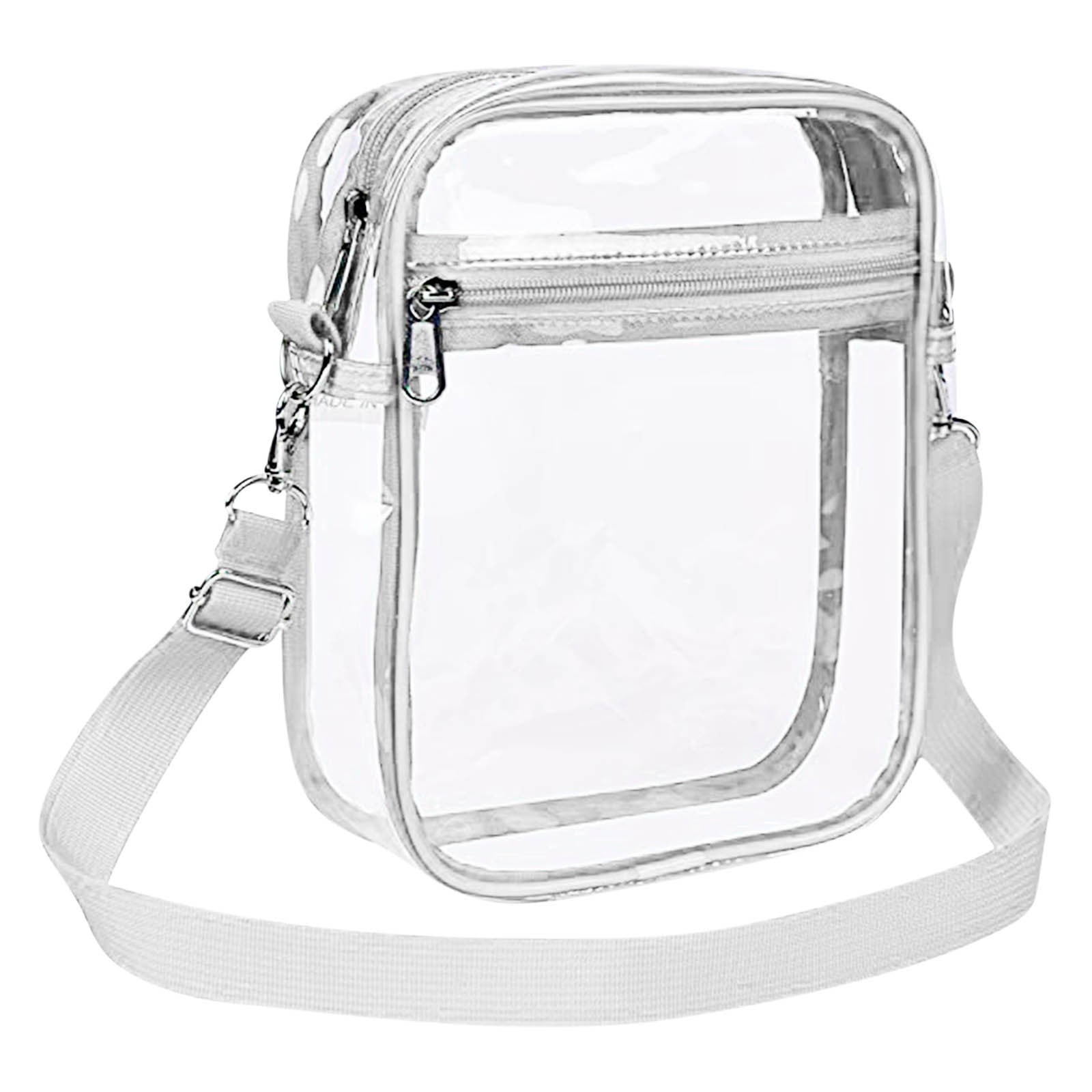 kladzum Clear Crossbody Purse Bag, Clear Bags PVC