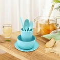 thumbnail image 1 of kladzum Dinnerware Sets 6pc Bowl Cup Spoon Fork Chopsticks Tableware Portable Home Going Out Tableware Set, 1 of 5