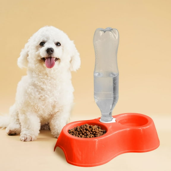 kladzum Dog Bowls Double Dog Water and Food Bowls Pet Double Bowl Eating Utensils Small Oval Bowl Wind Dog Bowl Food Bowl, Pet Feeder Bowls for Puppy Medium Dogs Cats