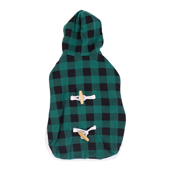 kladzum Dog Clothes British Plaid Dog Hooded Cloak Winter Warm Lamb Wool Dog Costume Small Medium Dogs Warm Dog Coat Dogs Costume Jacket