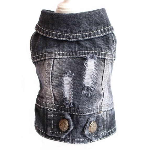 kladzum Dog Clothes Pet Clothes Teddy Bomei Dog Spring and Summer Clothes Spring and Summer New vests Broken Hole vests Dog Coat Dogs Costume Jacket