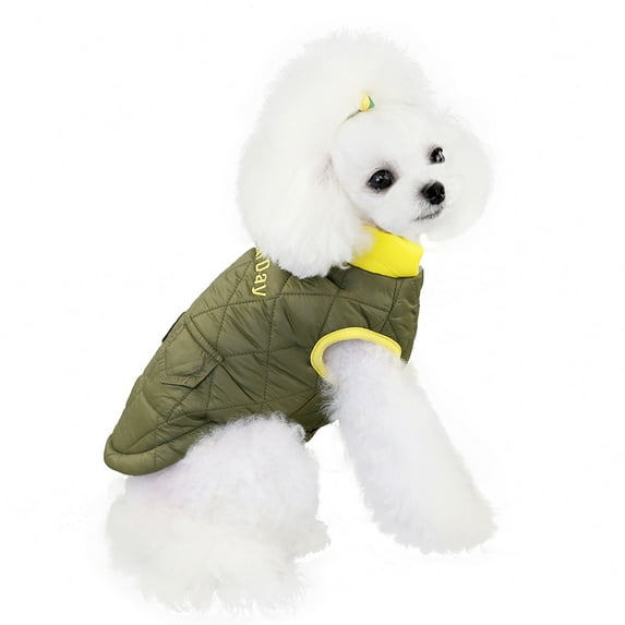 kladzum Dog Clothes Pet Clothing New Two-Legged Cotton Winter Cotton vests Warm Coat Dogs Costume Jacket on Clearance